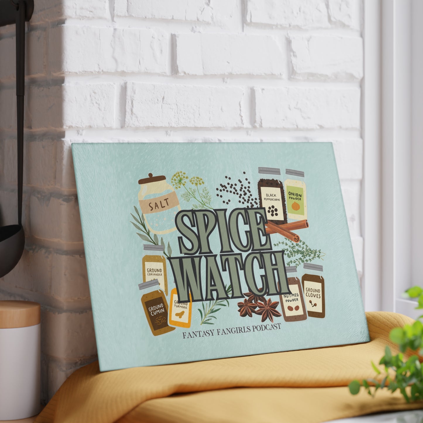 Spice Watch Glass Cutting Board