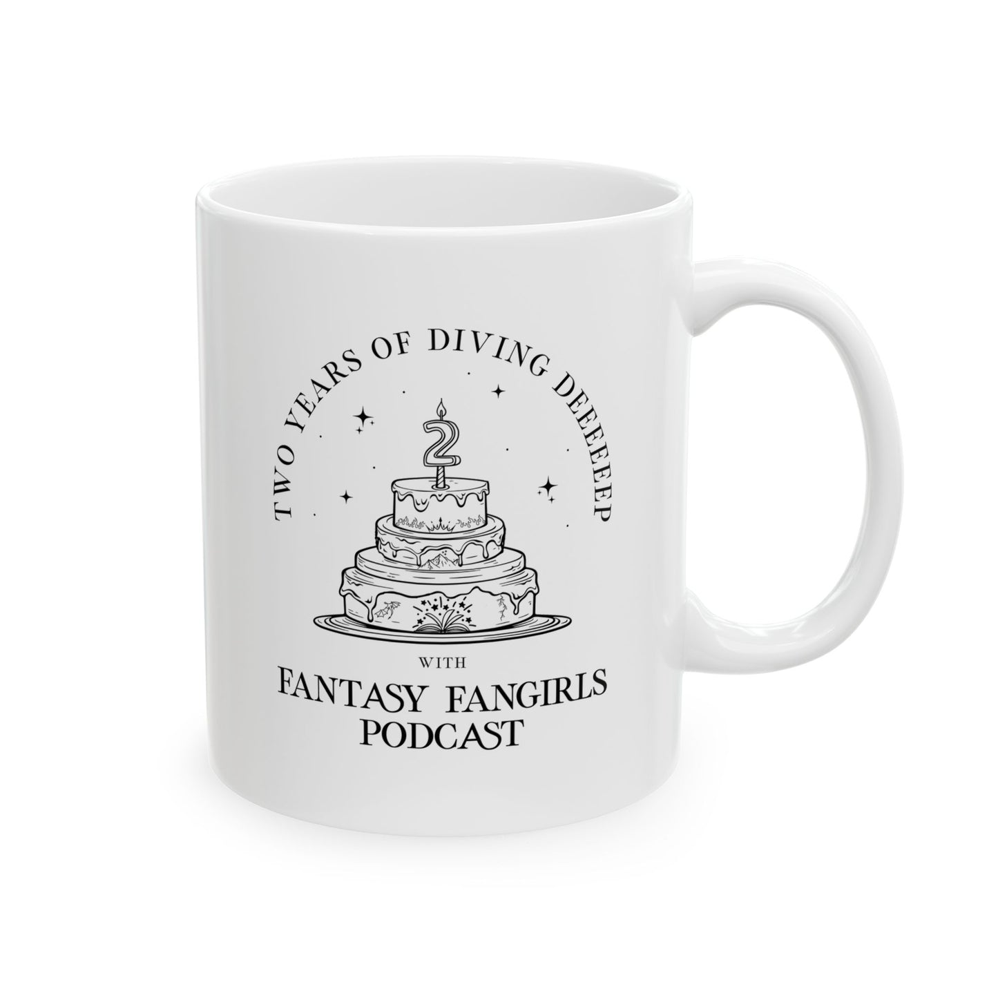 LIMITED TIME: 2 Year Anniversary Birthday Cake Mug