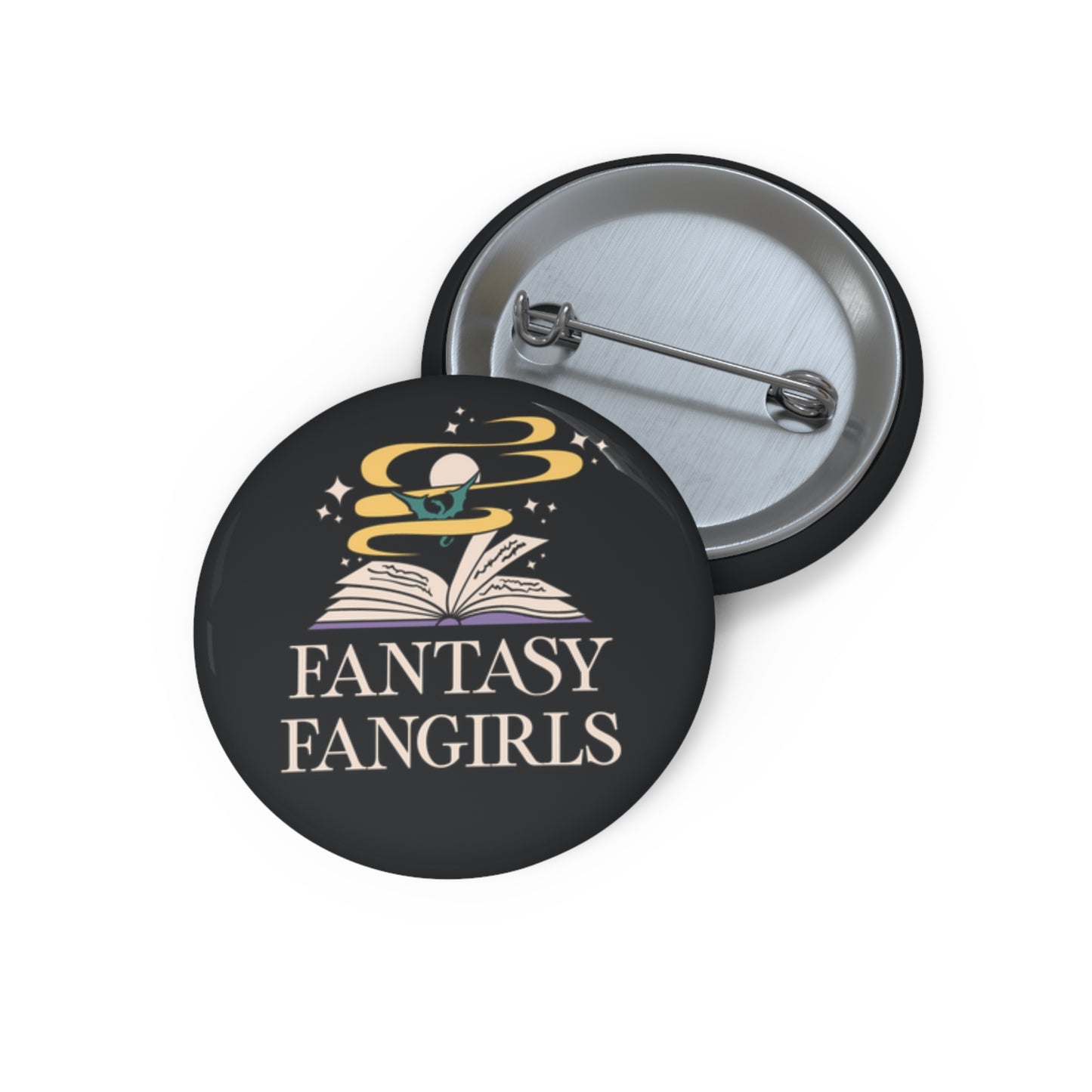 Fantasy Fangirls Logo Pin Buttons