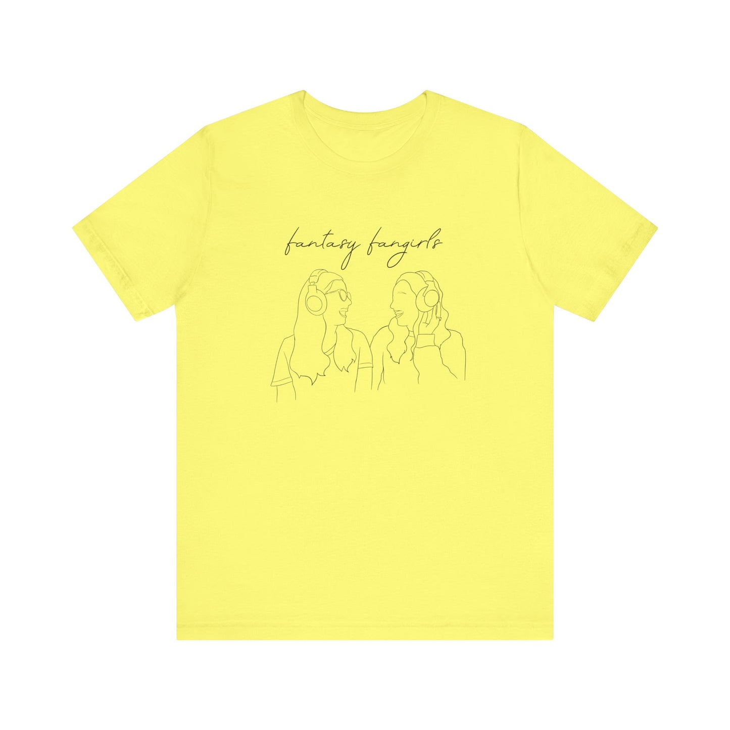 Fantasy Fangirls Minimalist Unisex Short Sleeve Tee