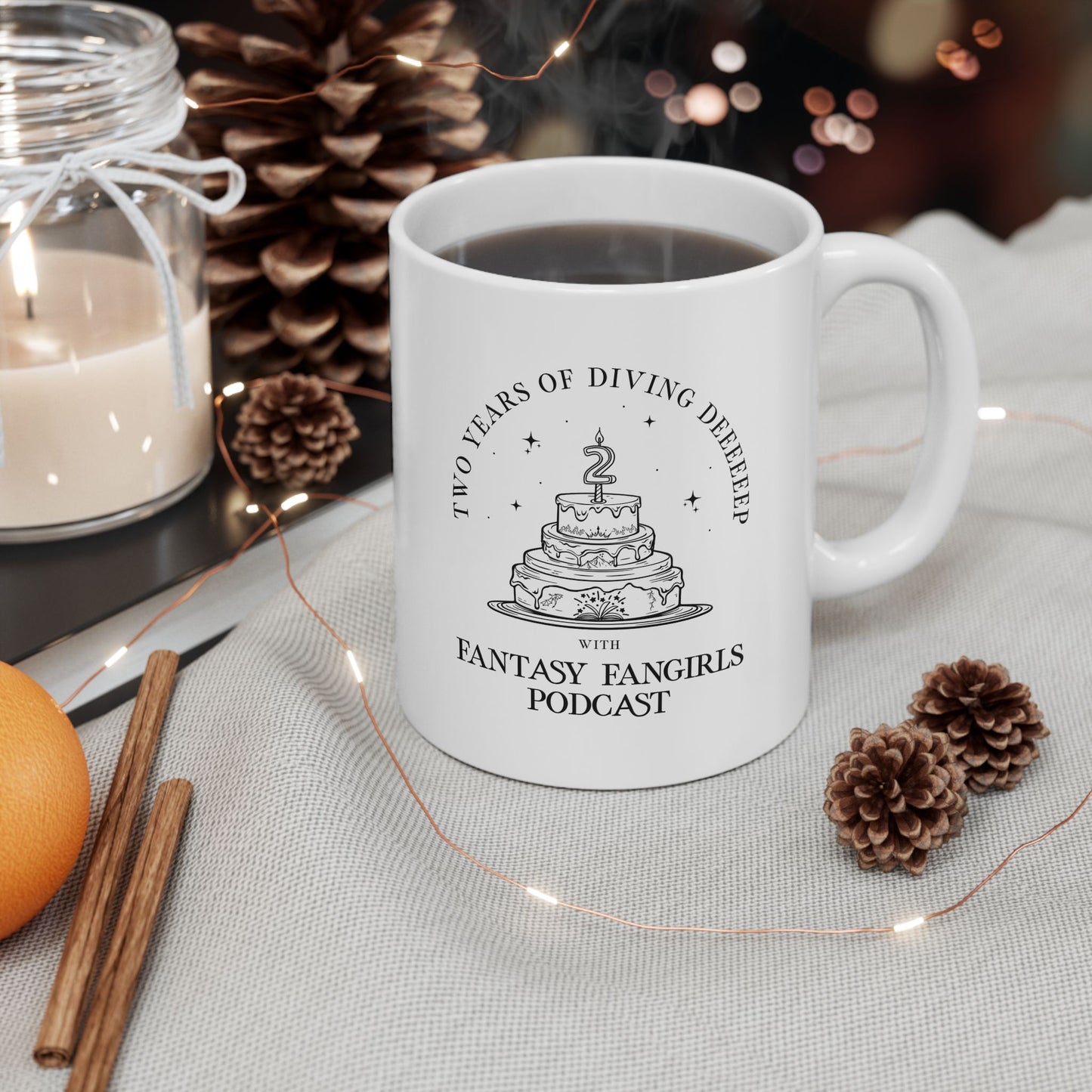 LIMITED TIME: 2 Year Anniversary Birthday Cake Mug