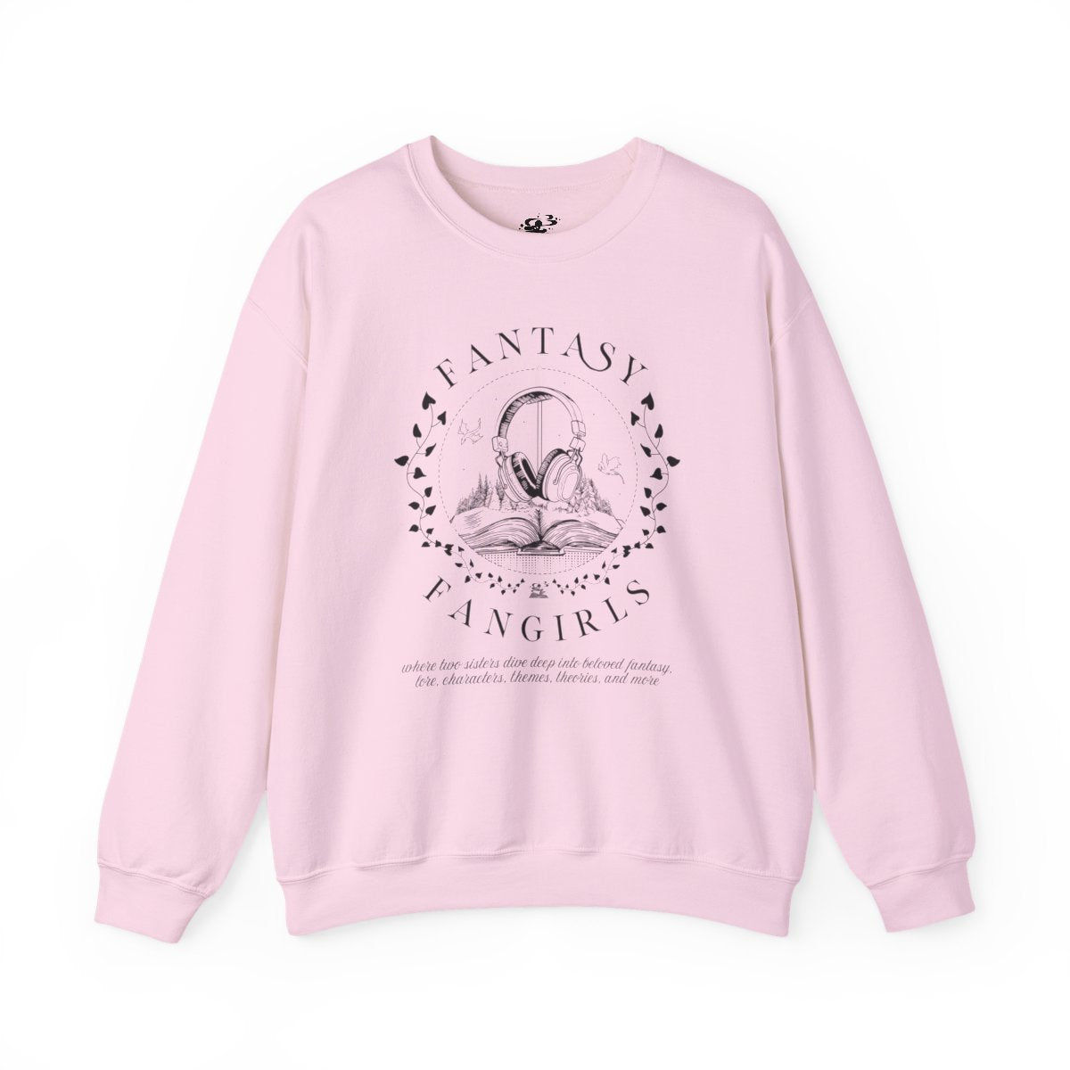 Headphones & Hardcovers Unisex Crewneck Sweatshirt