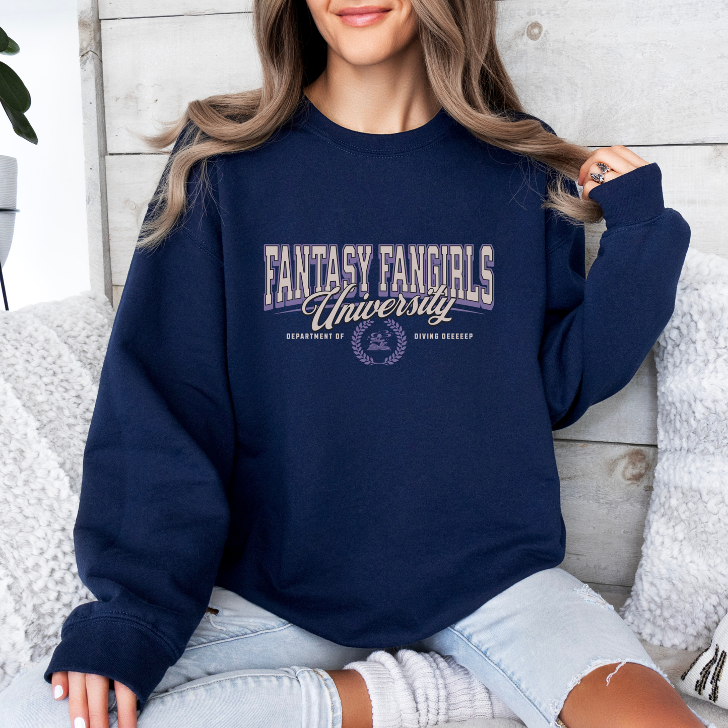 Fantasy Fangirls University Unisex Crewneck Sweatshirt