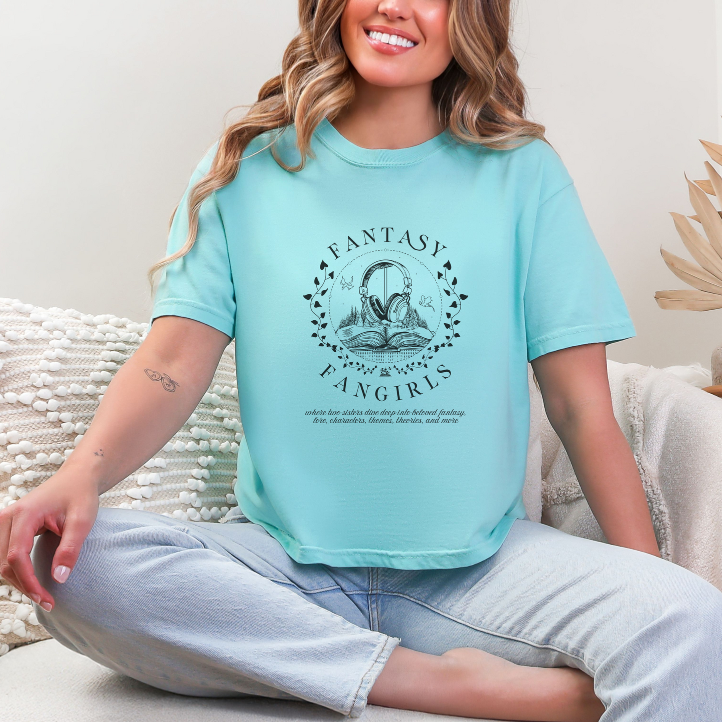 Headphones & Hardcovers Women's Crop Top
