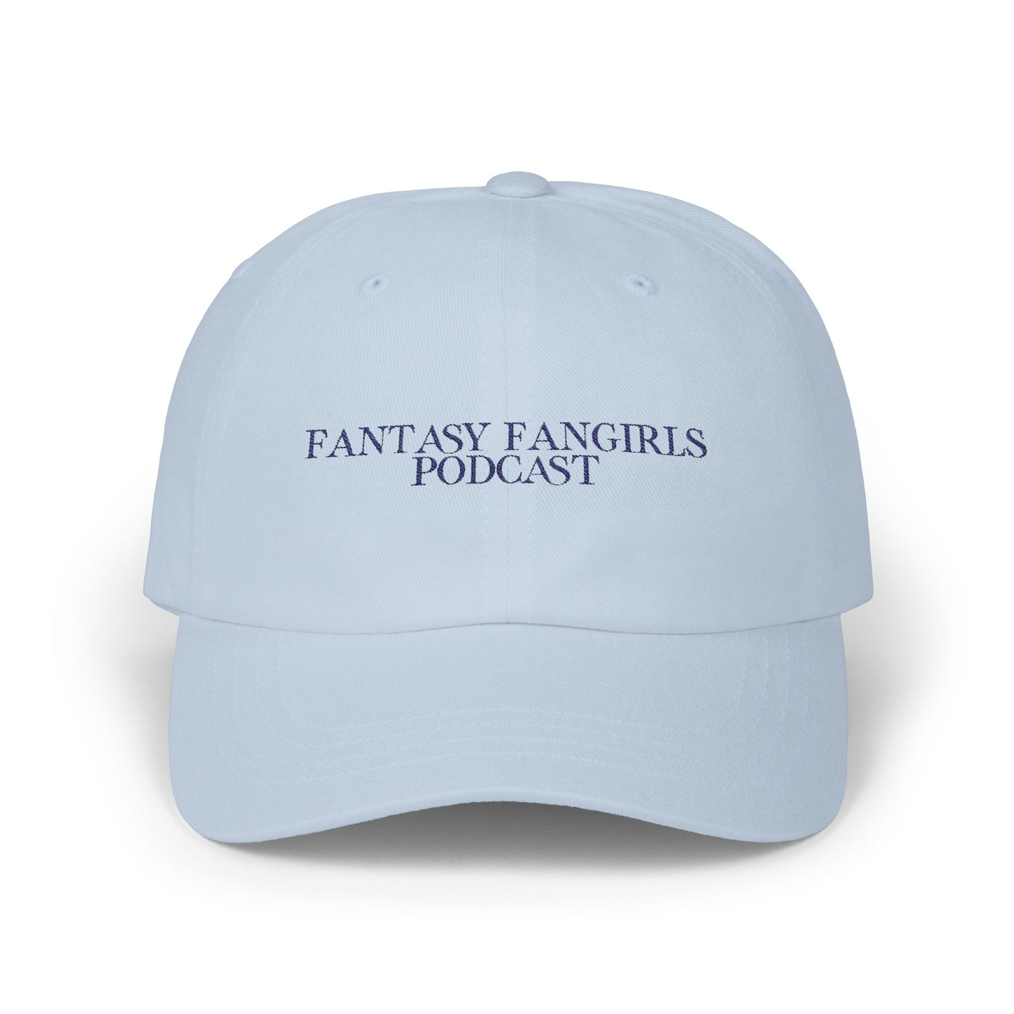 Fantasy Fangirls Embroidered Baseball Cap (White, Pink, Stone, Light Blue)