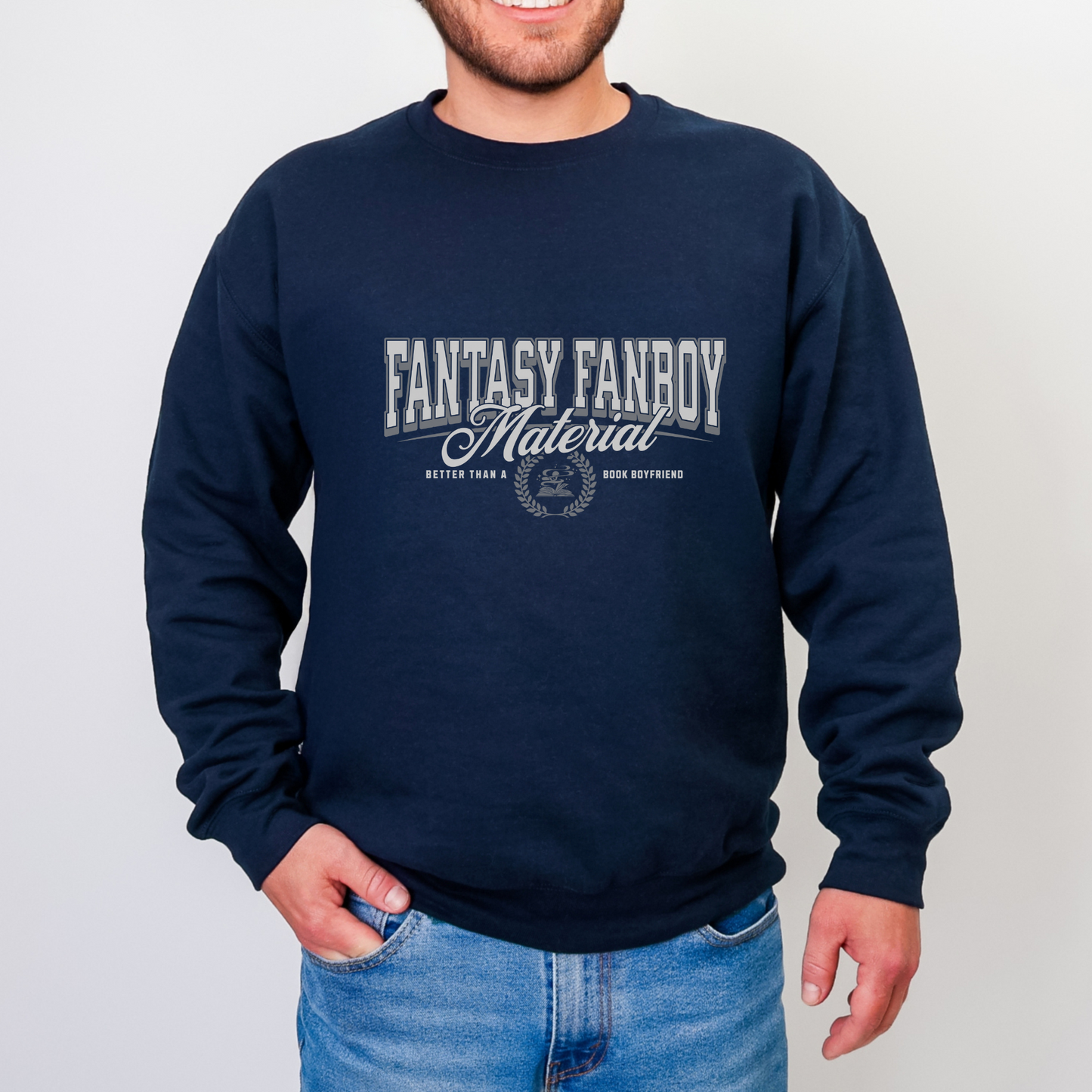 Fantasy Fanboy Material Unisex Crewneck Sweatshirt