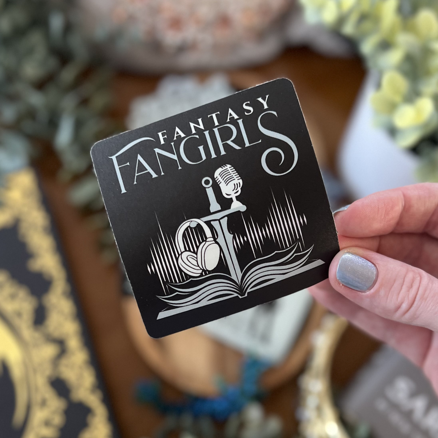 A Court of Mics & Headphones Sticker