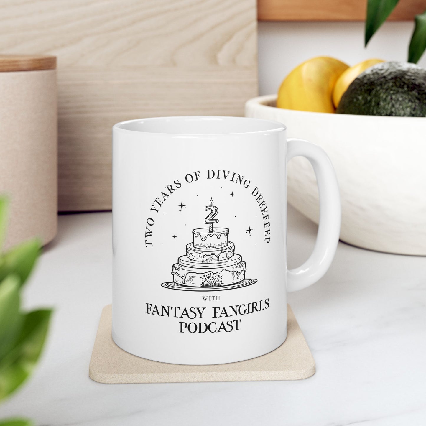 LIMITED TIME: 2 Year Anniversary Birthday Cake Mug