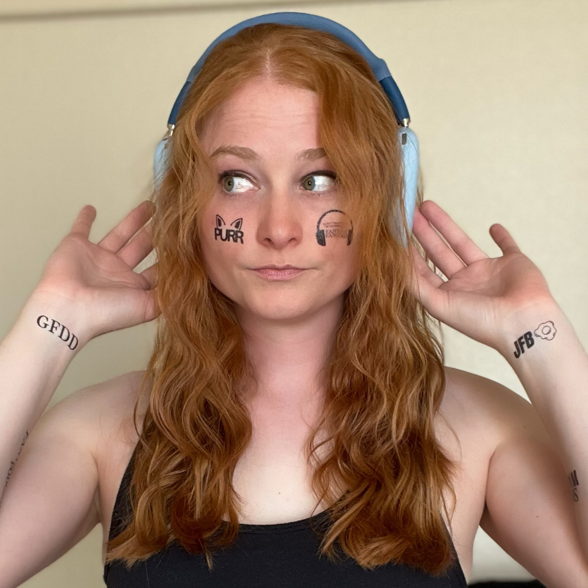 Fantasy Fangirls Temporary Tattoo Sheet