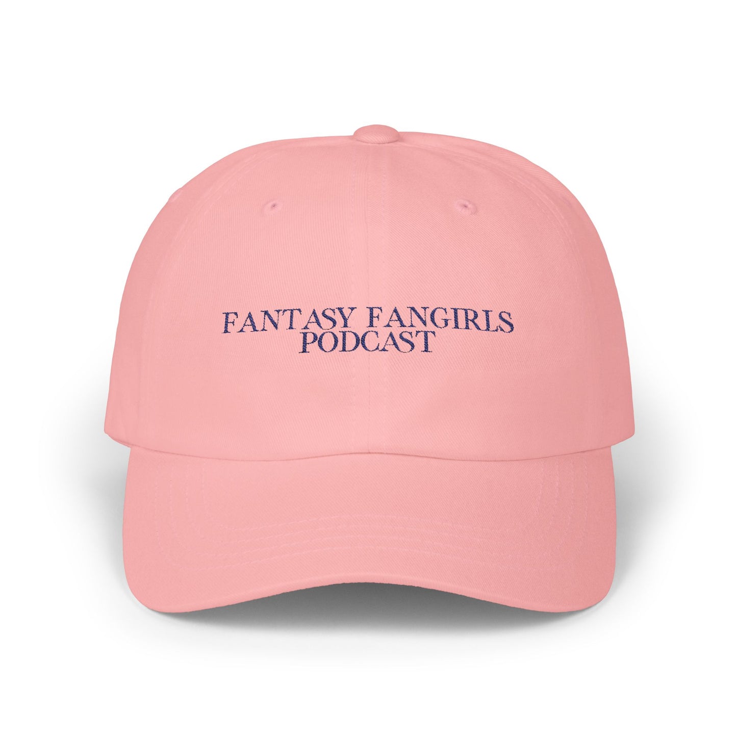 Fantasy Fangirls Embroidered Baseball Cap (White, Pink, Stone, Light Blue)