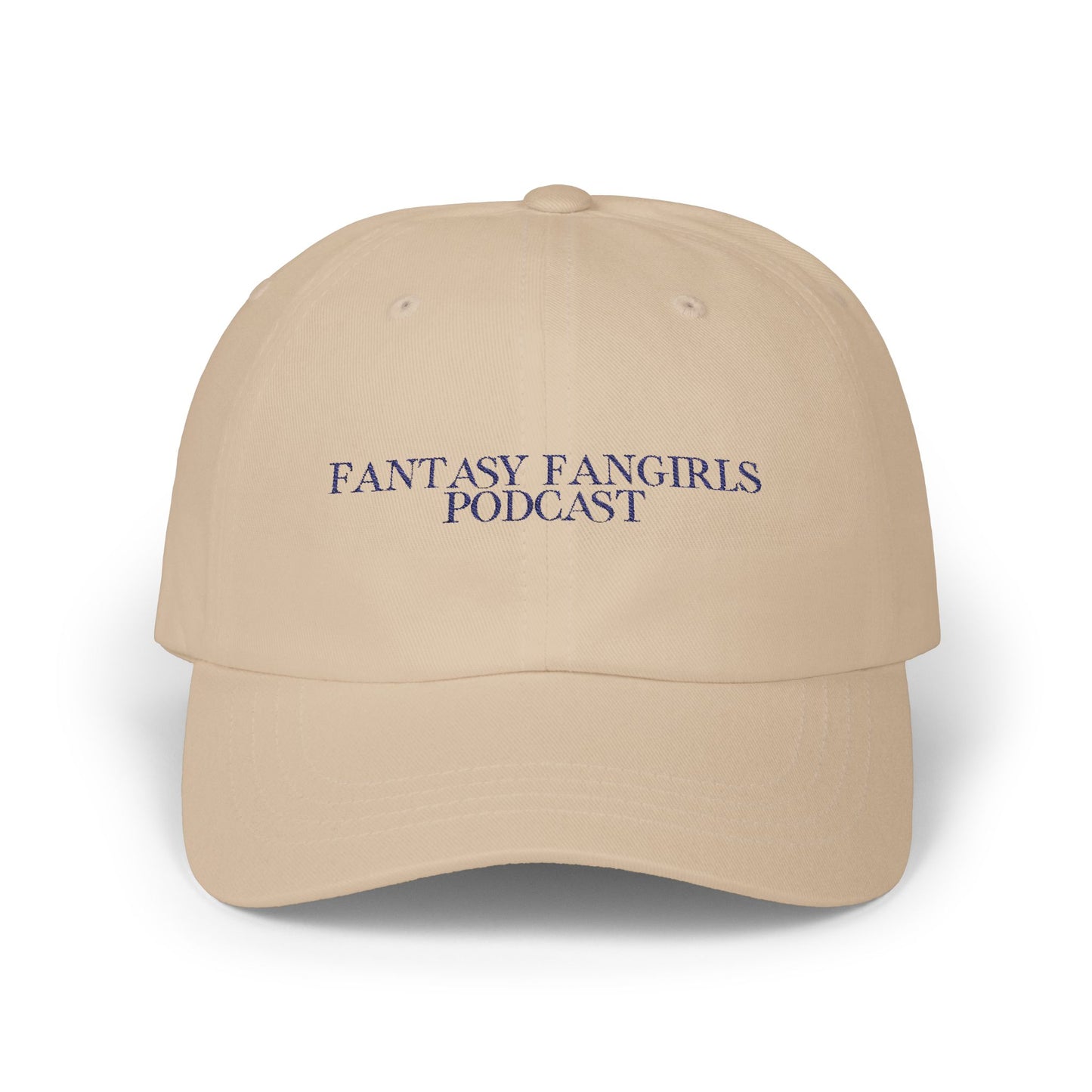 Fantasy Fangirls Embroidered Baseball Cap (White, Pink, Stone, Light Blue)