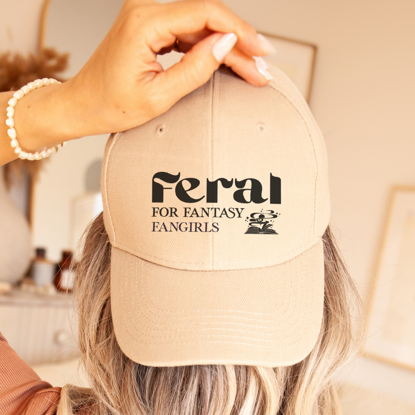 Feral For FFG Embroidered Baseball Cap (White, Stone, Pink, Light Blue)