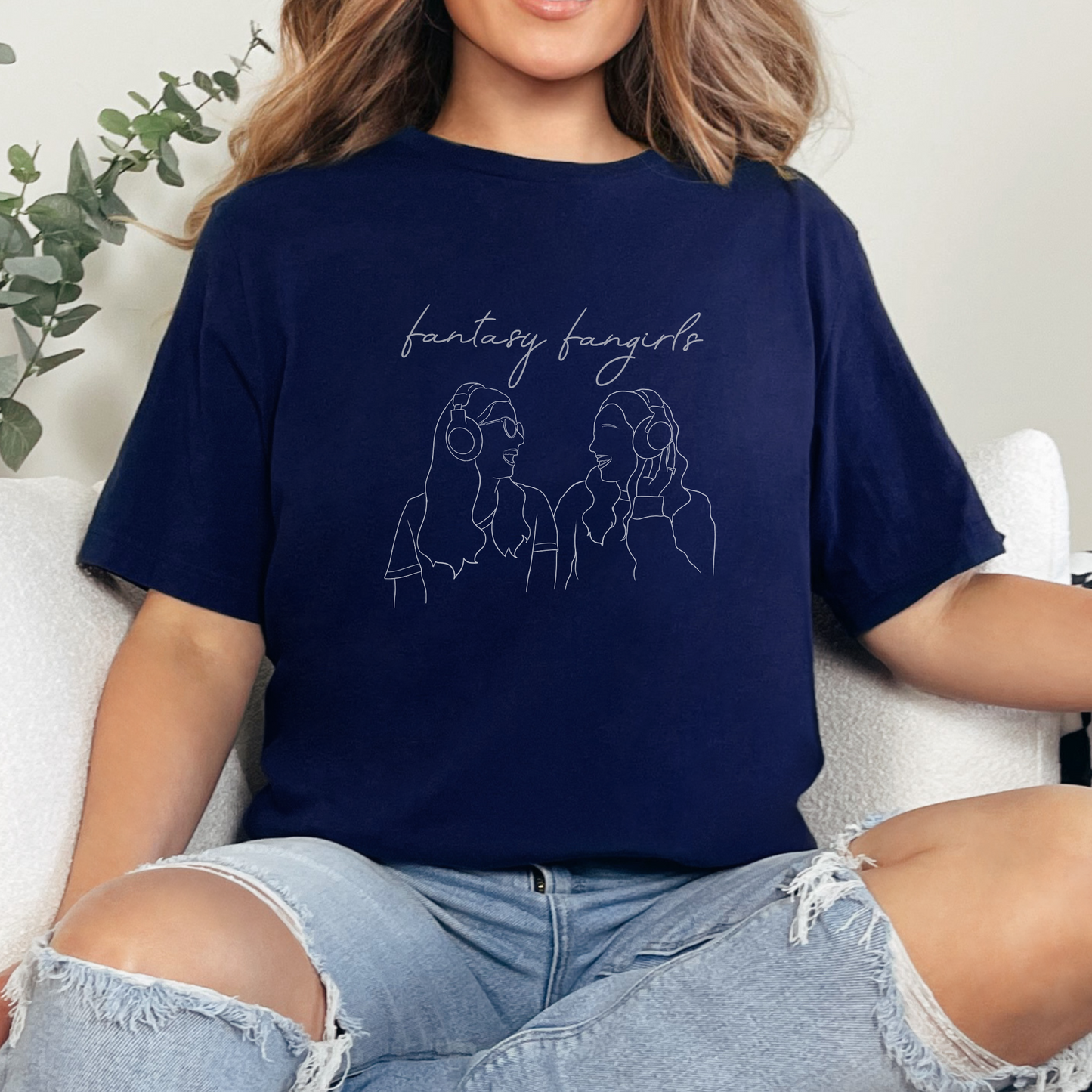 Fantasy Fangirls Minimalist Unisex Short Sleeve Tee