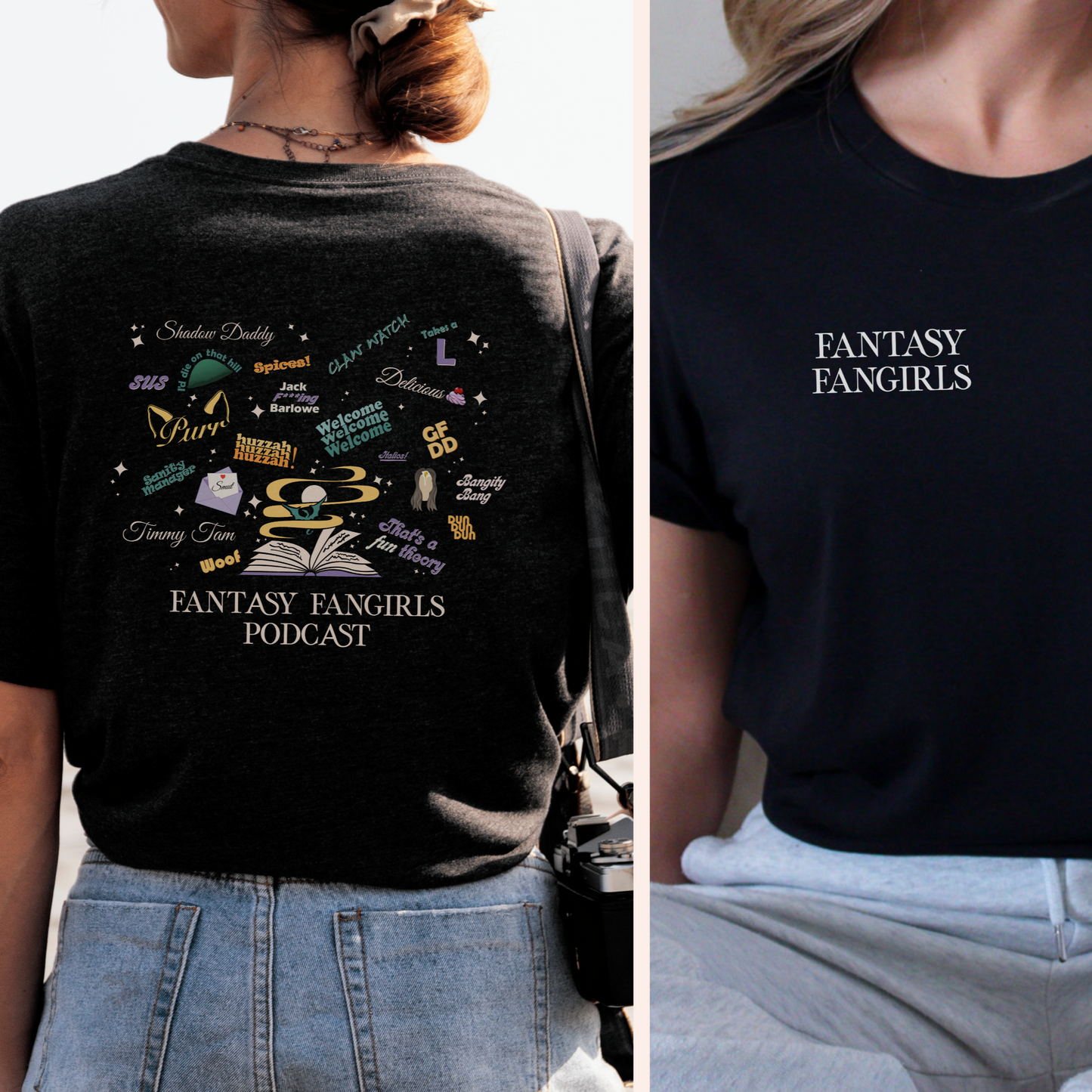 Fantasy Fangirls Collage Unisex Tee