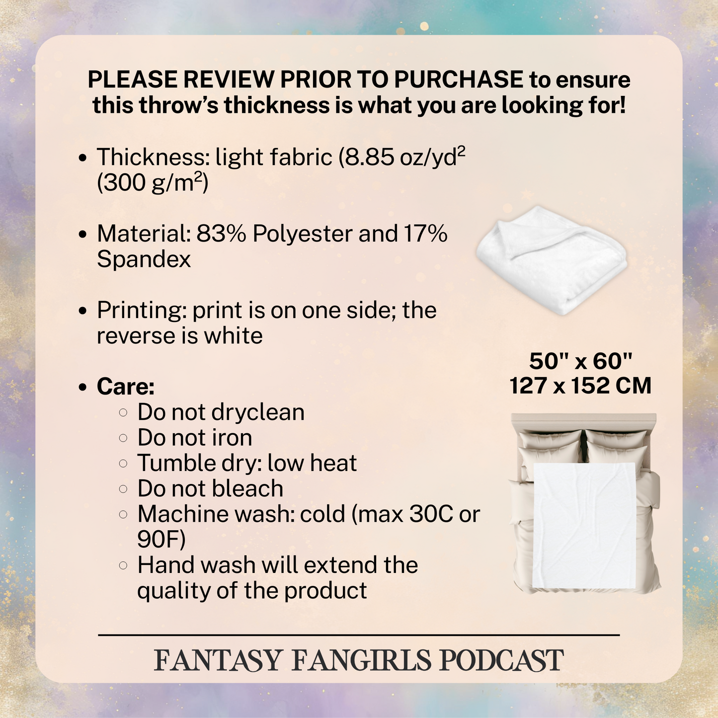 Fantasy Fangirls Collage Heart Plush Blanket