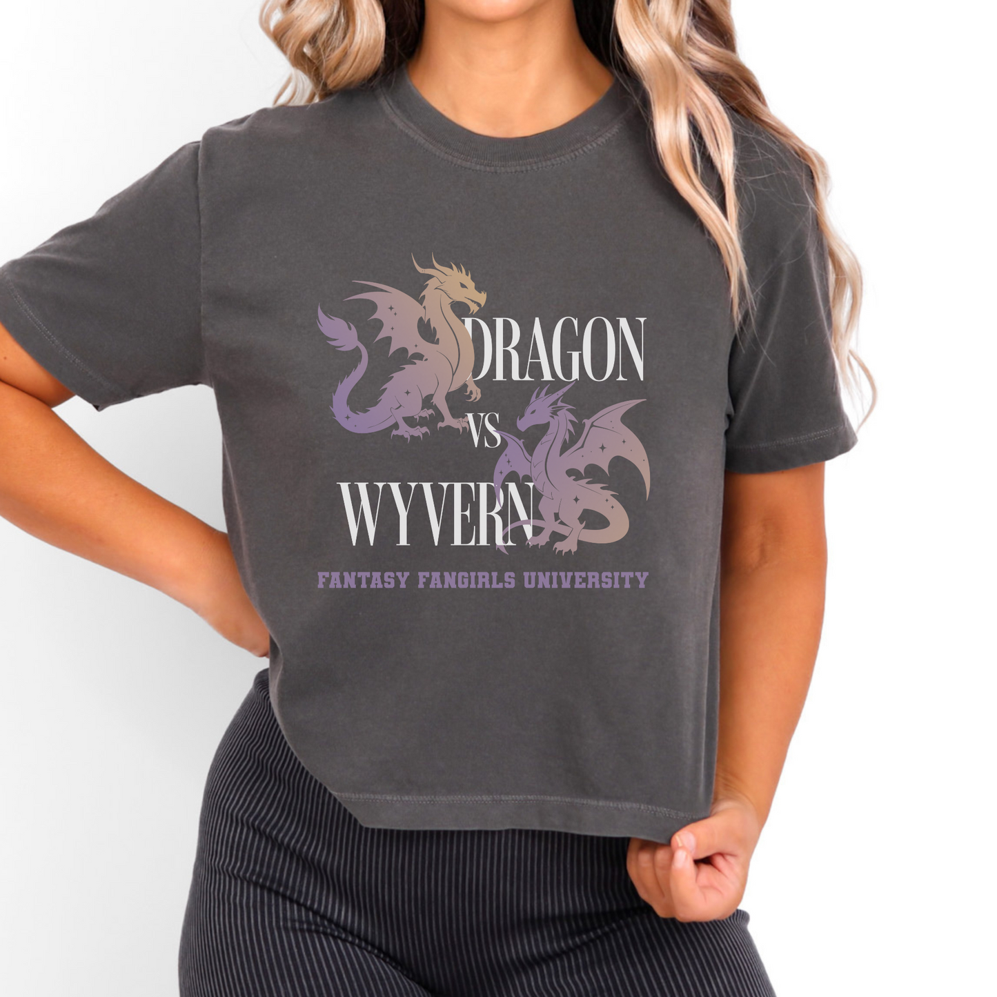 Wyvern vs. Dragon Women's Crop Top