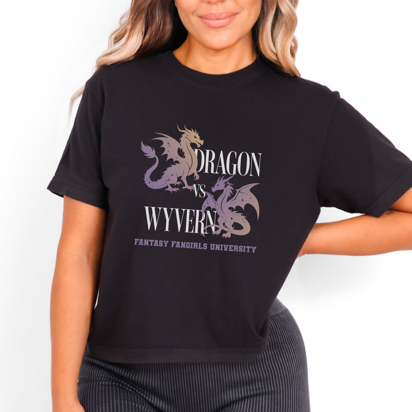 Wyvern vs. Dragon Women's Crop Top