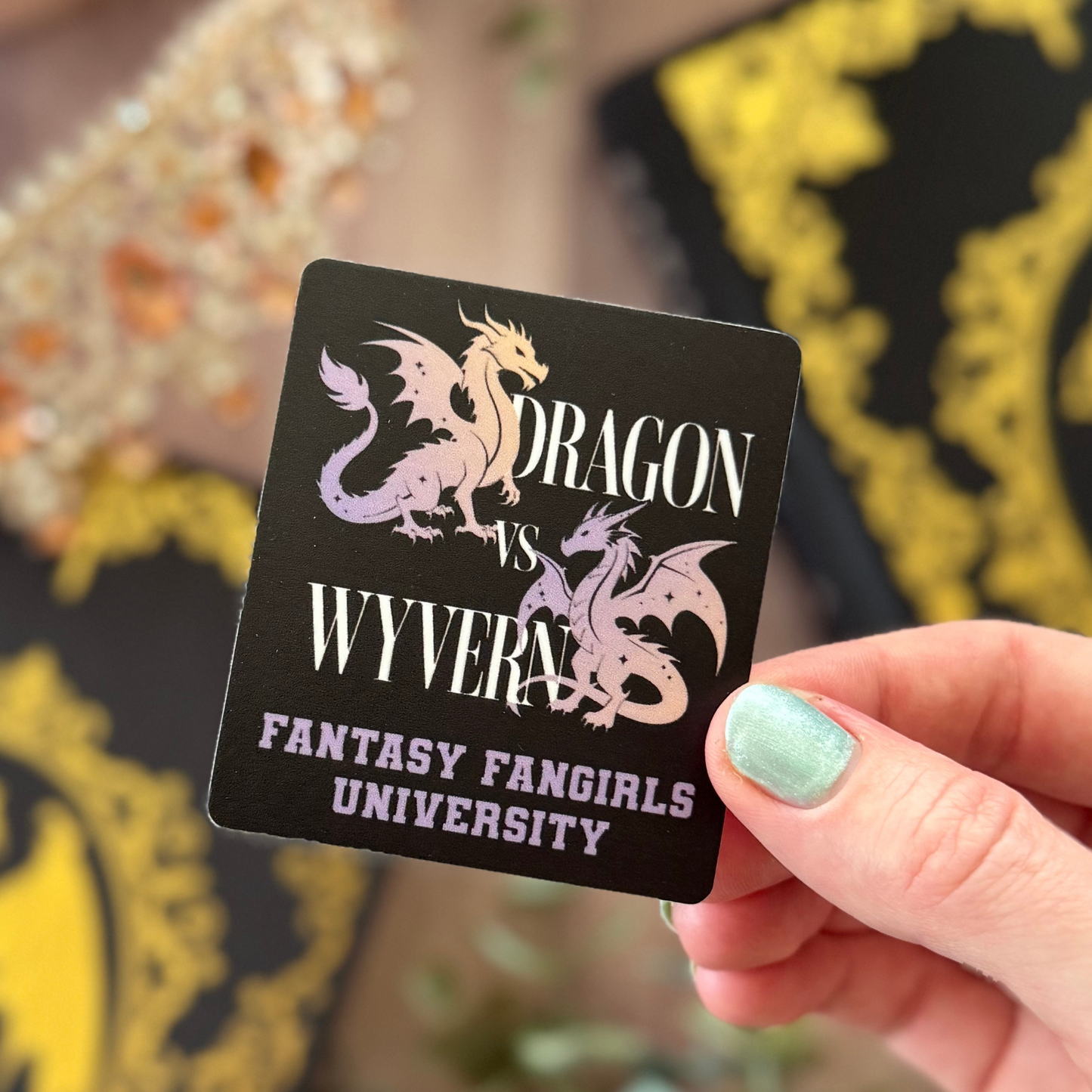 Dragon vs Wyvern Sticker