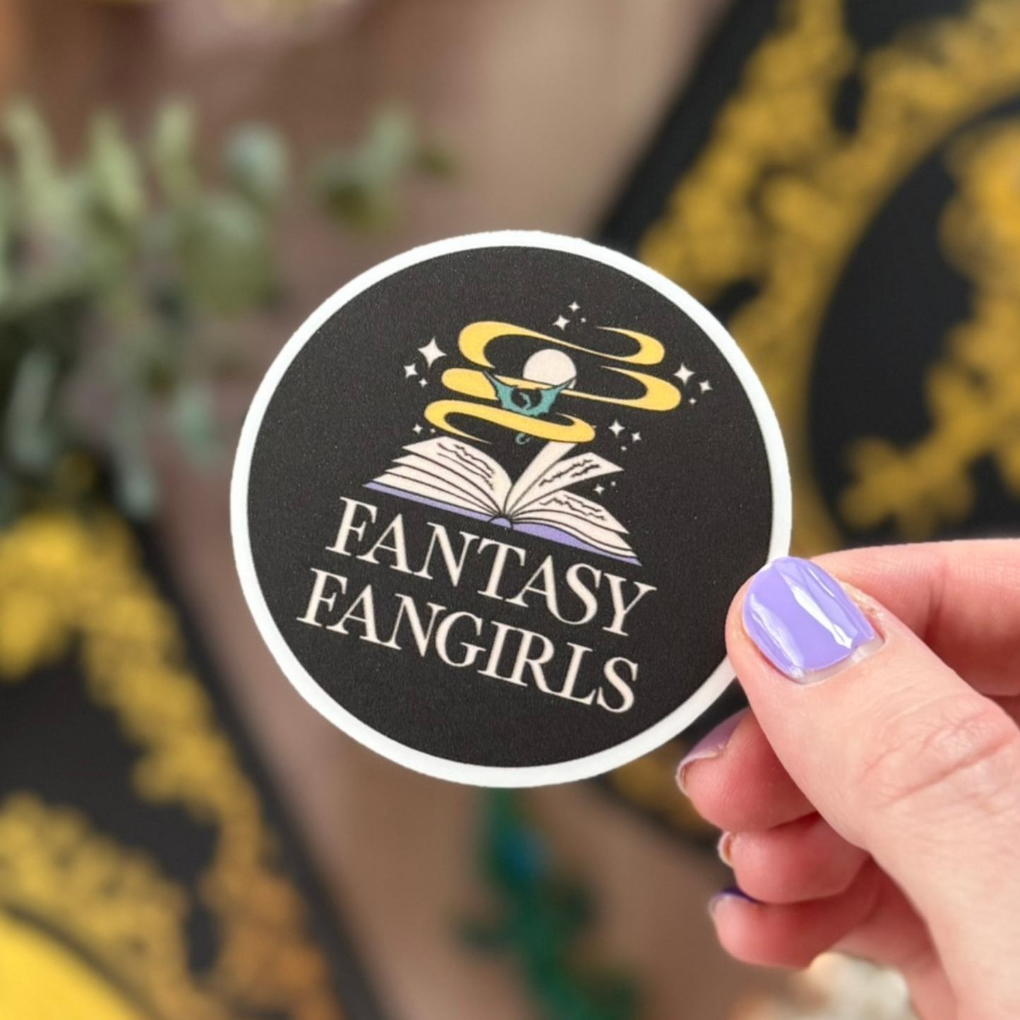 Fantasy Fangirls Round Sticker