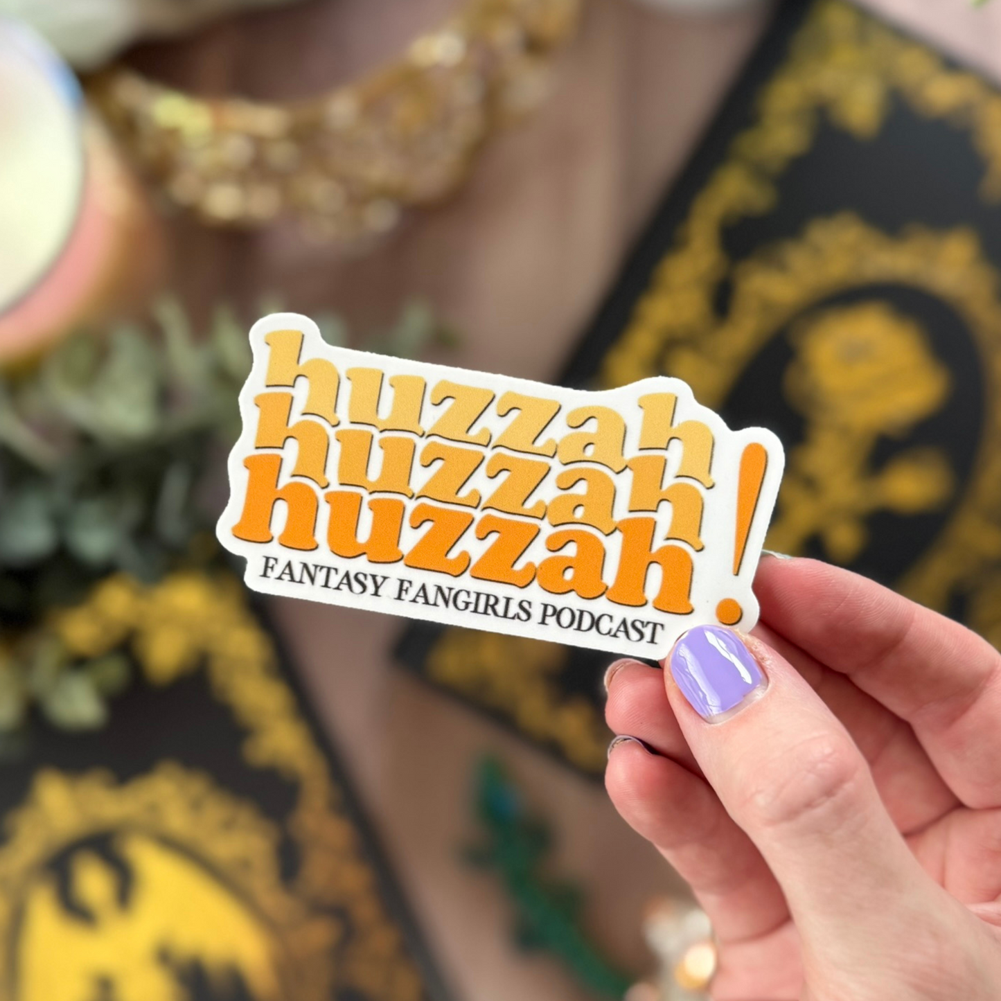 Huzzah x3 Sticker