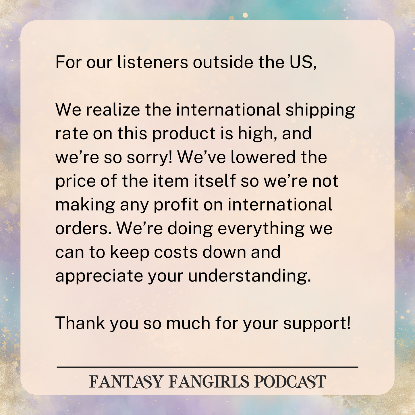 Fantasy Fangirls Logo Pin Buttons