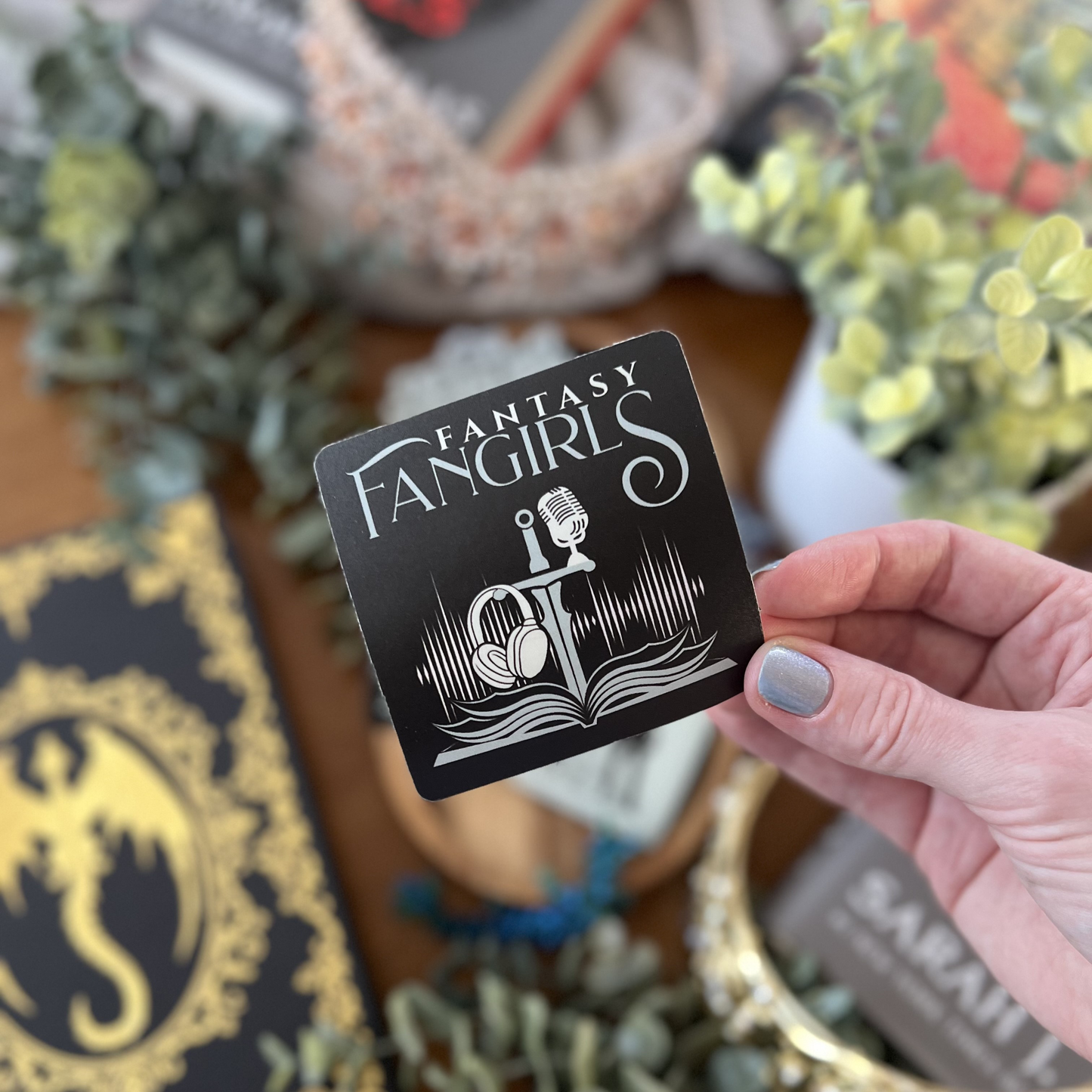 A Court of Mics & Headphones Sticker