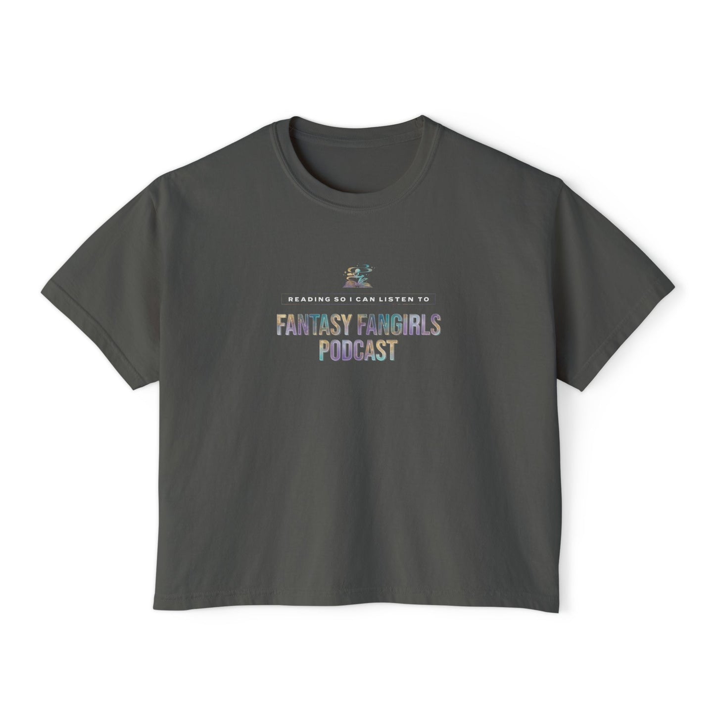 Reading So I Can Listen To FFG Women's Crop Top