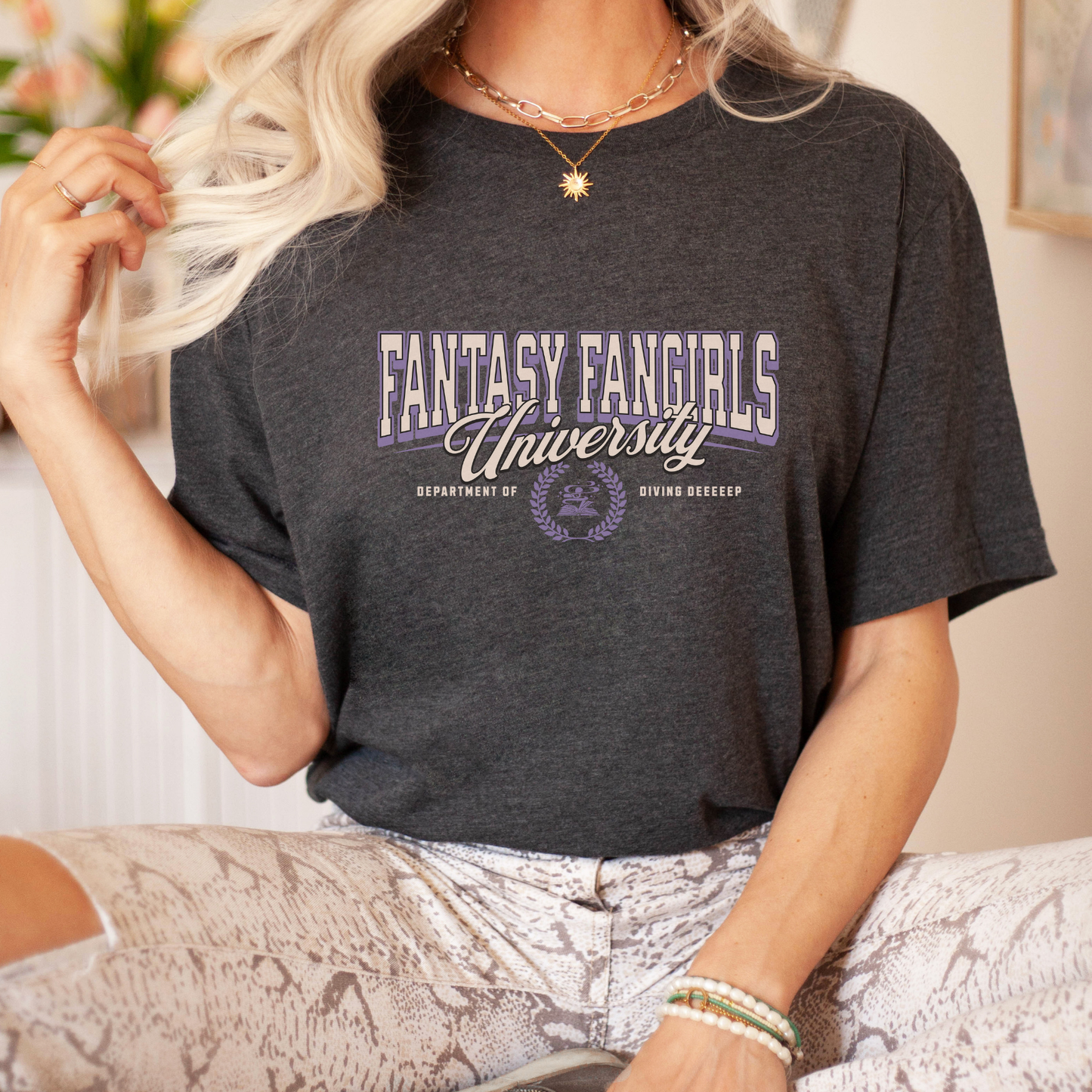 Fantasy Fangirls University Unisex Tee