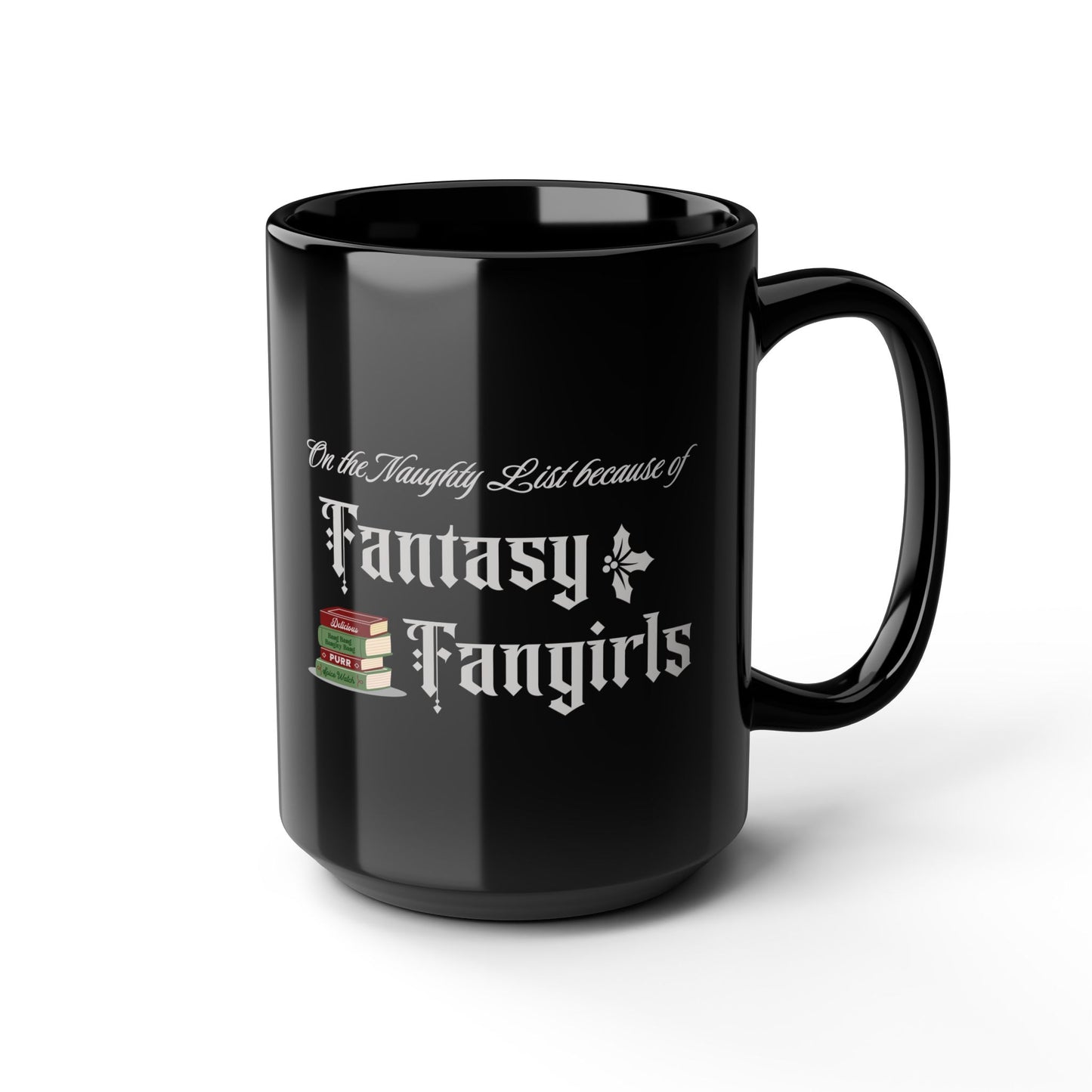 Naughty List Black Mug