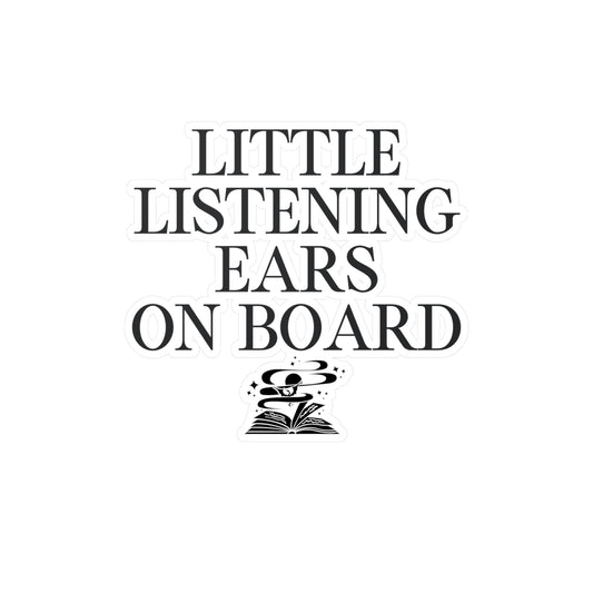 Little Listening Ears Car Decal