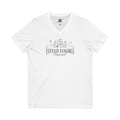 The FMC Bookshelf Unisex Sleeve V-Neck Tee