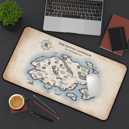 Three Year Anniversary - Map Desk Mat