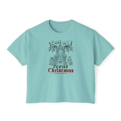 Feral Christmas Women's Crop Top