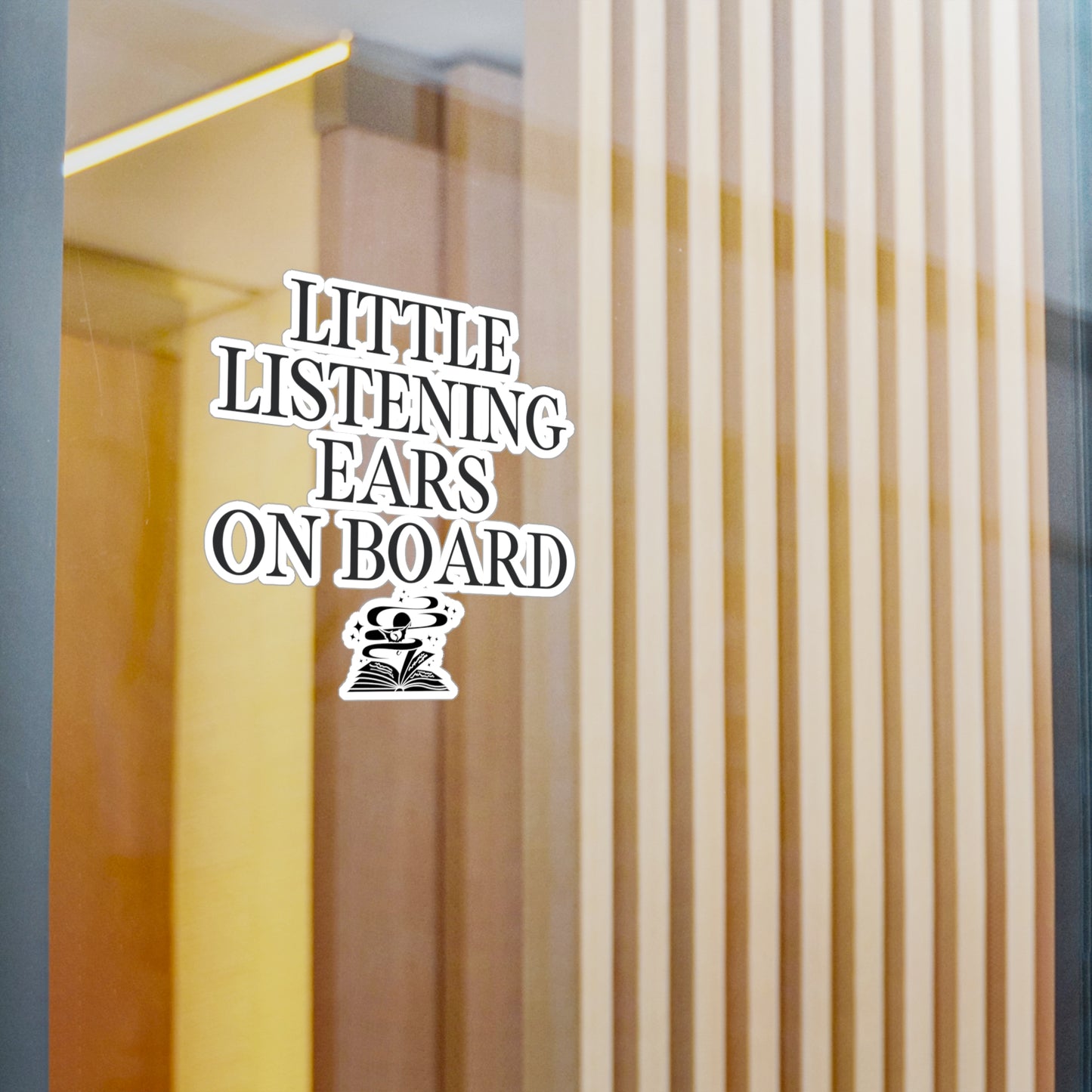 Little Listening Ears Car Decal