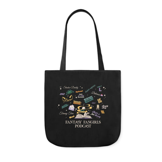 Fantasy Fangirls Collage Canvas Tote Bag