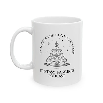 LIMITED TIME: 2 Year Anniversary Birthday Cake Mug