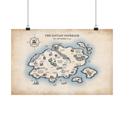 Three Year Anniversary - Map Poster