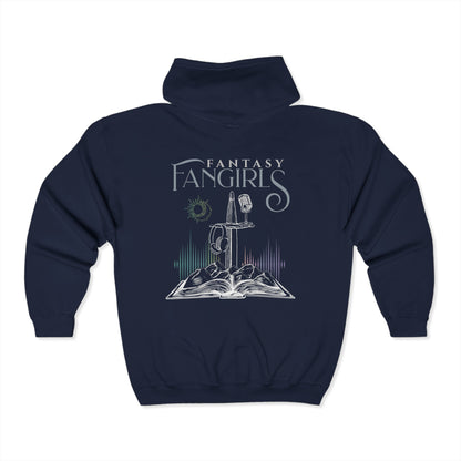 A Court of Mics & Headphones Unisex Zip-Up Hoodie
