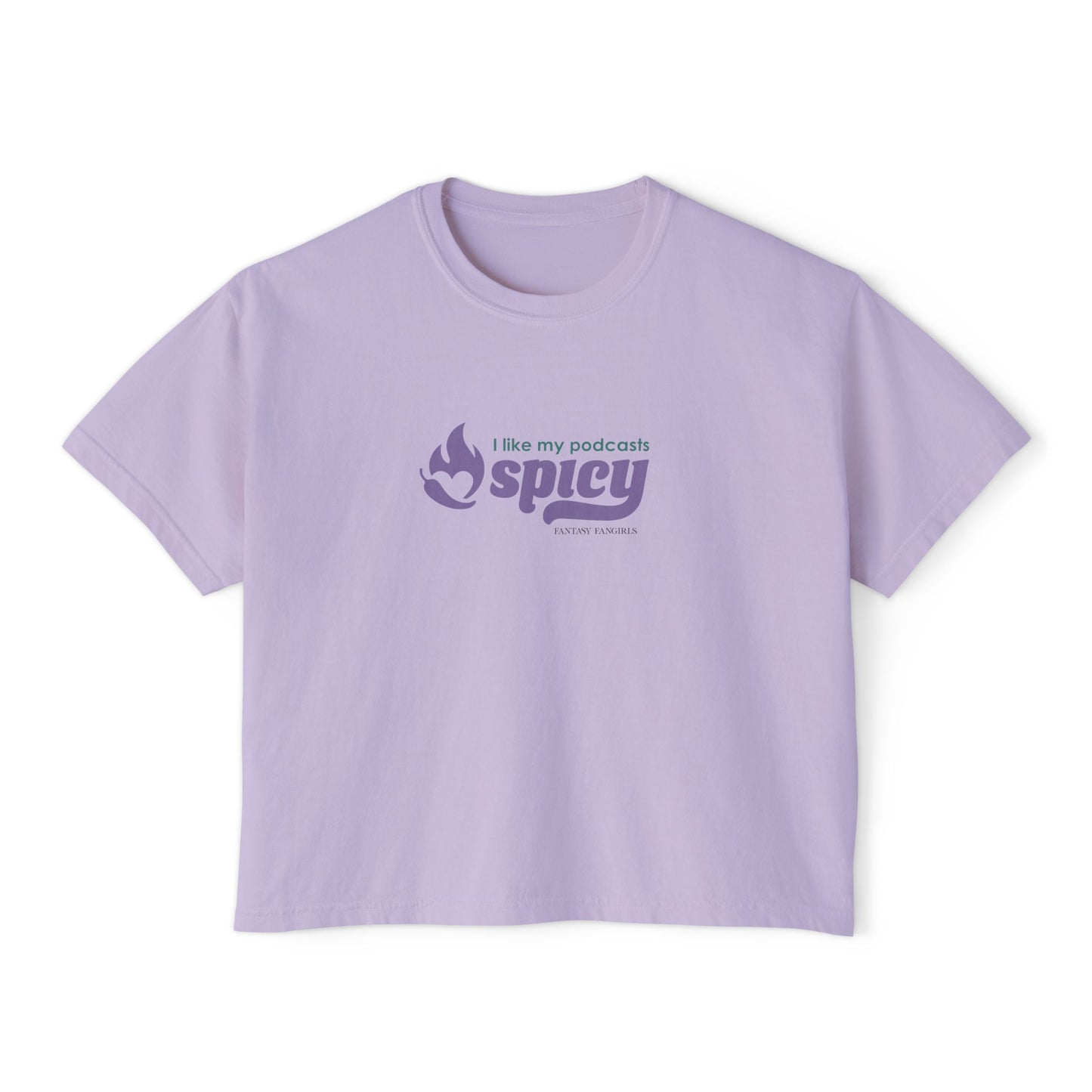 I Like My Podcasts Spicy Women's Crop Top