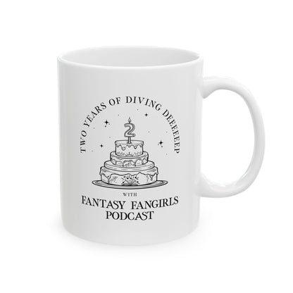 LIMITED TIME: 2 Year Anniversary Birthday Cake Mug