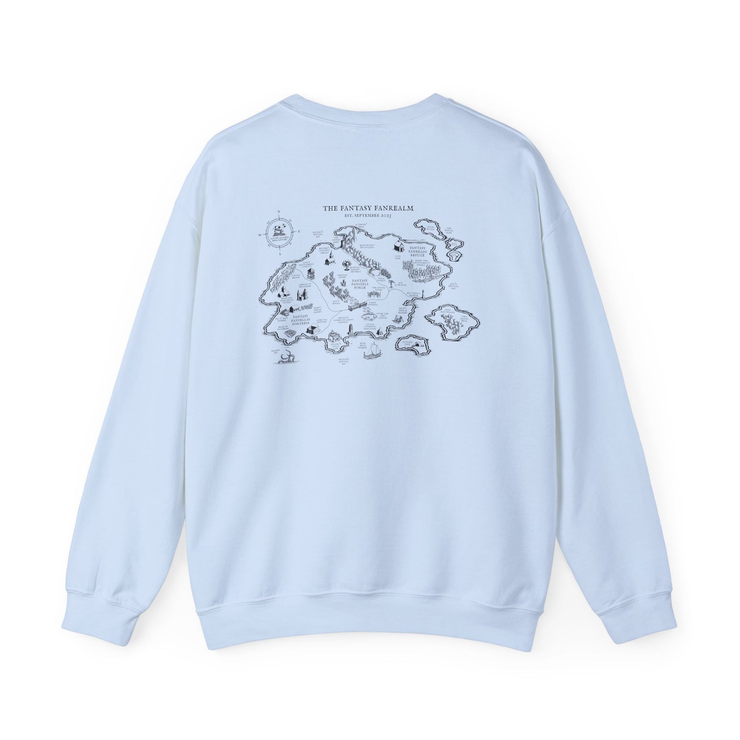 Three Year Anniversary - Map Unisex Crewneck Sweatshirt
