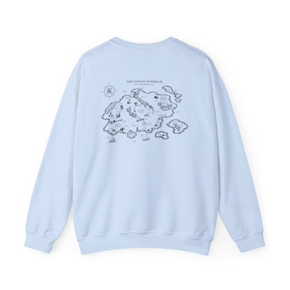Three Year Anniversary - Map Unisex Crewneck Sweatshirt