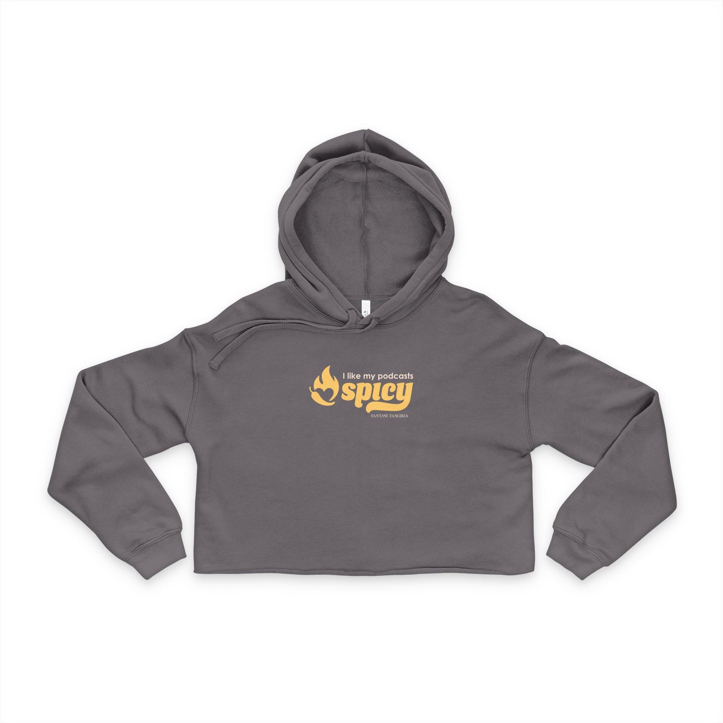 I Like My Podcasts Spicy Women's Cropped Hoodie