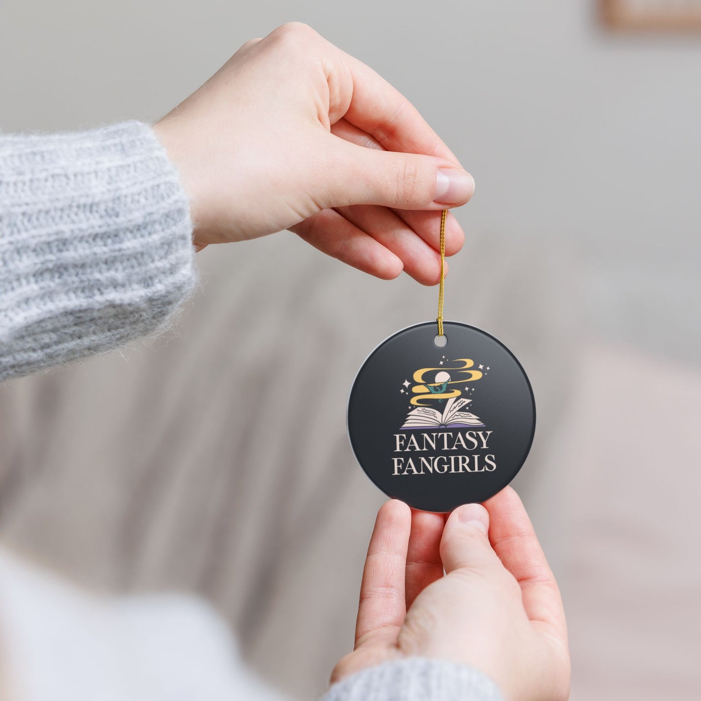 Fantasy Fangirls Logo Ornament