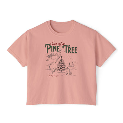 Son of a Pine Tree Sketch Women's Crop Top
