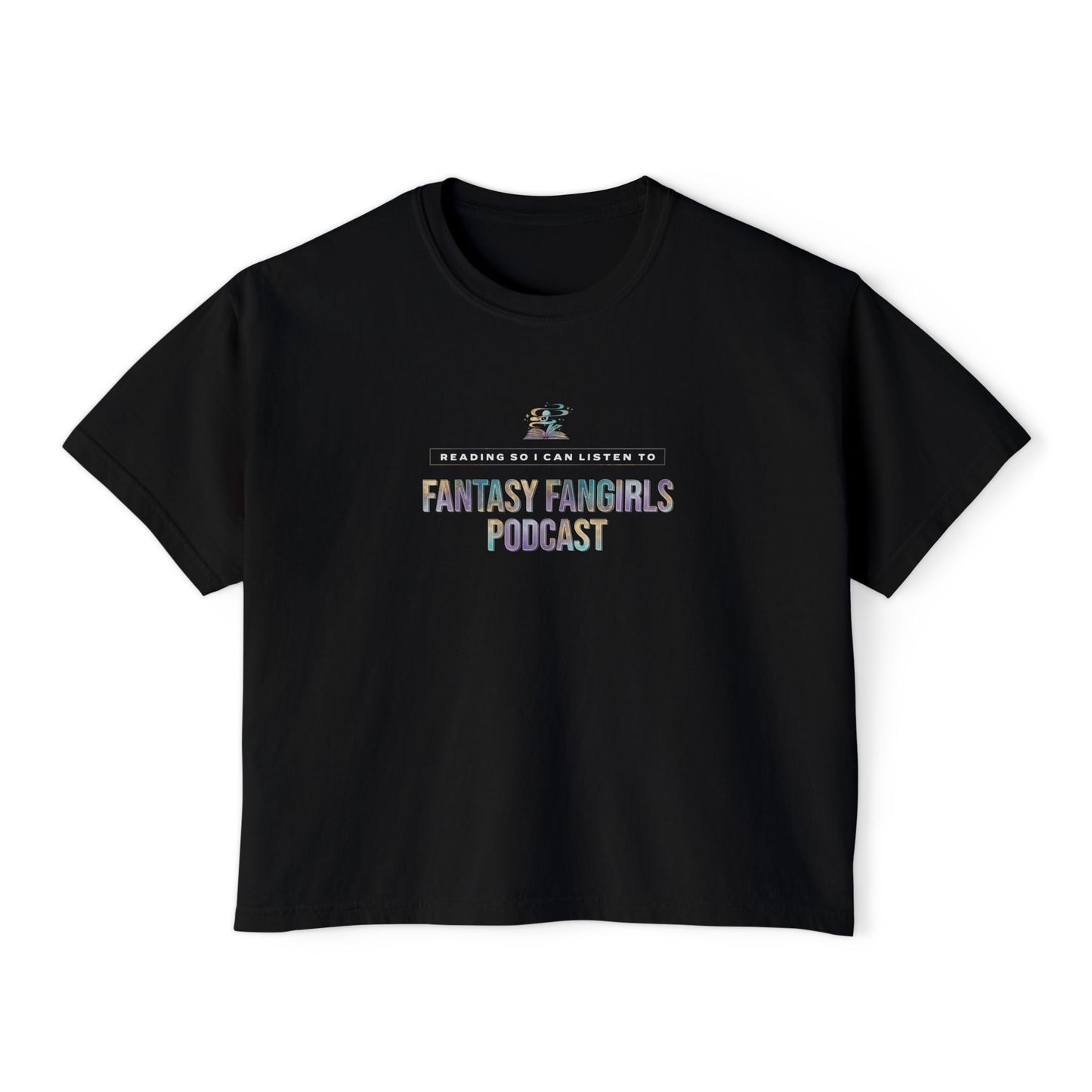 Reading So I Can Listen To FFG Women's Crop Top