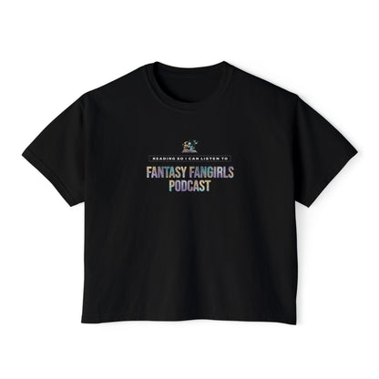 Reading So I Can Listen To FFG Women's Crop Top