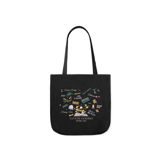 Fantasy Fangirls Collage Canvas Tote Bag