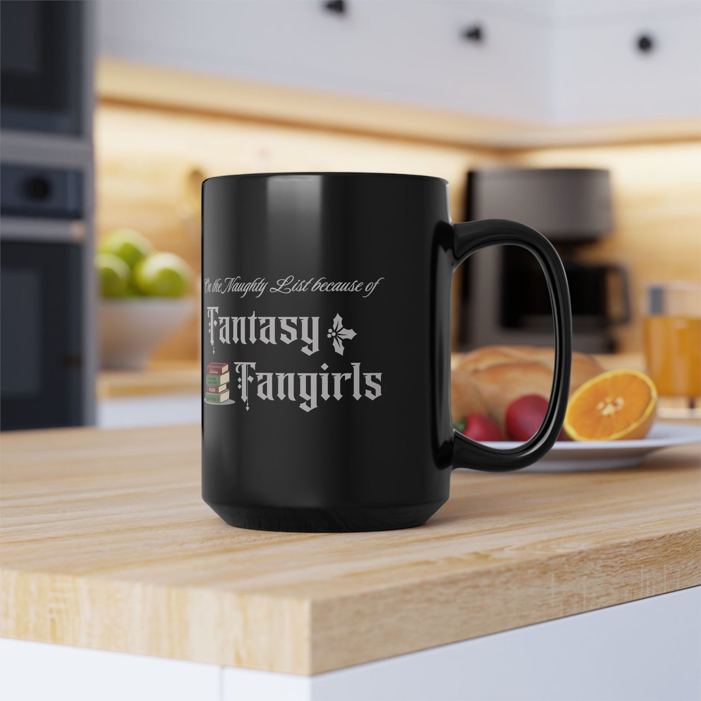 Naughty List Black Mug
