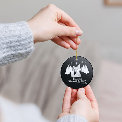 Prancing Through the Snow Ornament